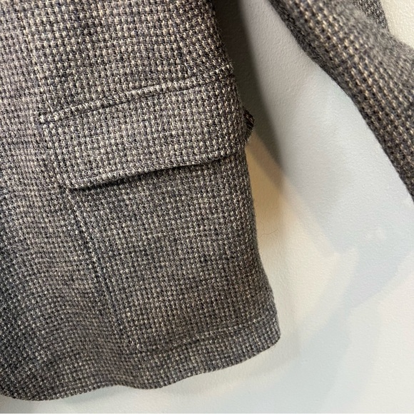 Vintage Arnie Gray Tweed Blazer 100% Wool Business Casual Classic Retro Mens 44L - Picture 5 of 12